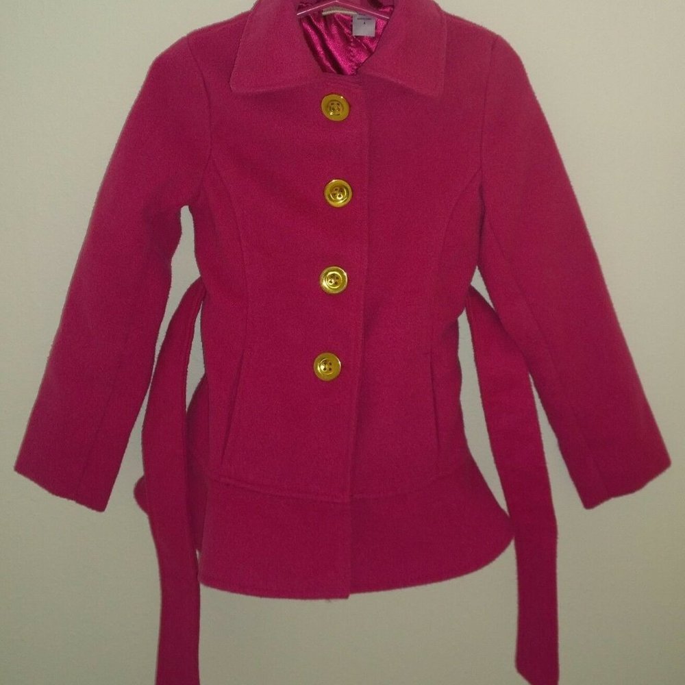 Canyon River Blues Pink Faux Wool Jacket Girls 4